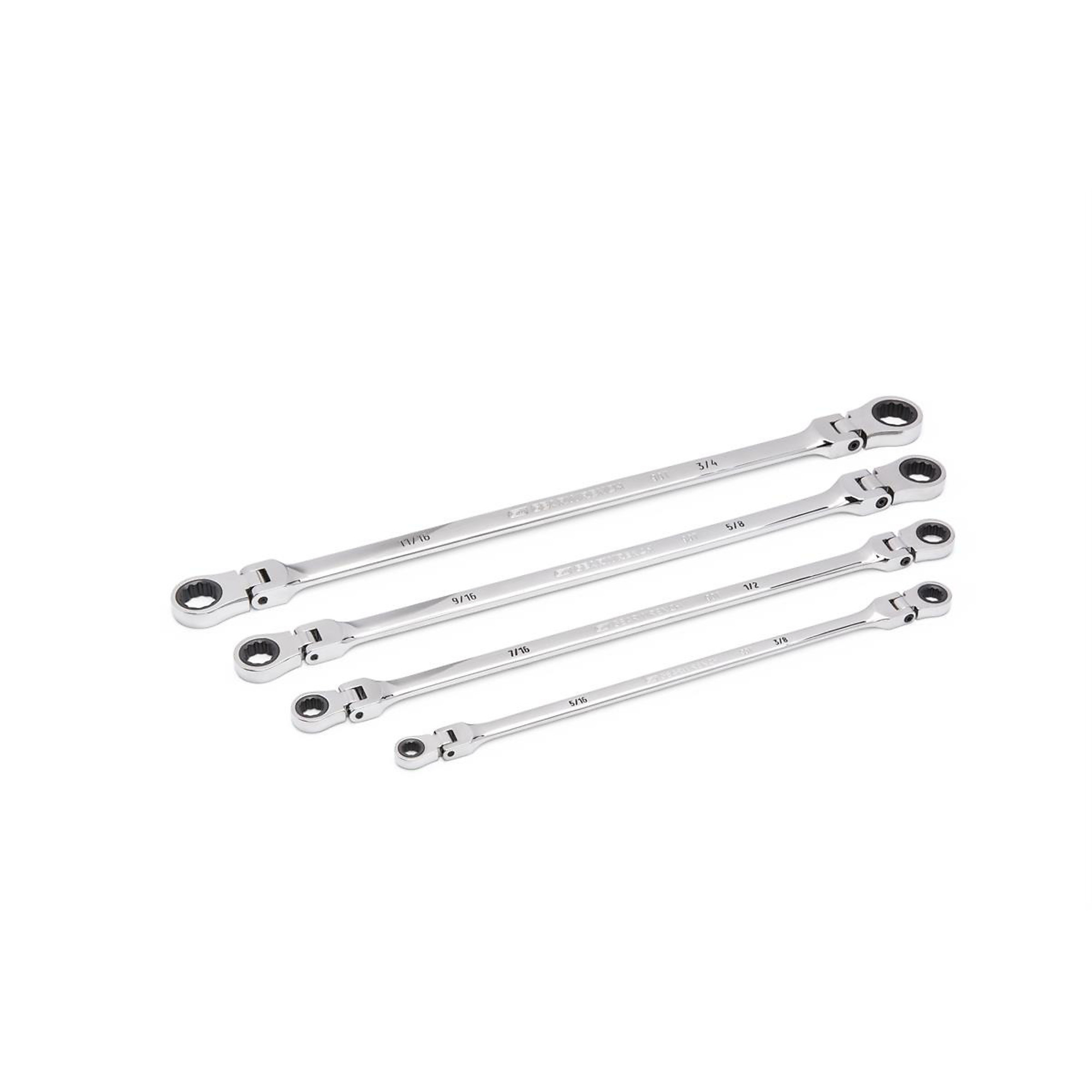GearWrench 4-Piece 90-Tooth Double Flex GearBox SAE Set, Model# KDT86831